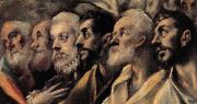 Details of The Burial of Count Orgaz El Greco